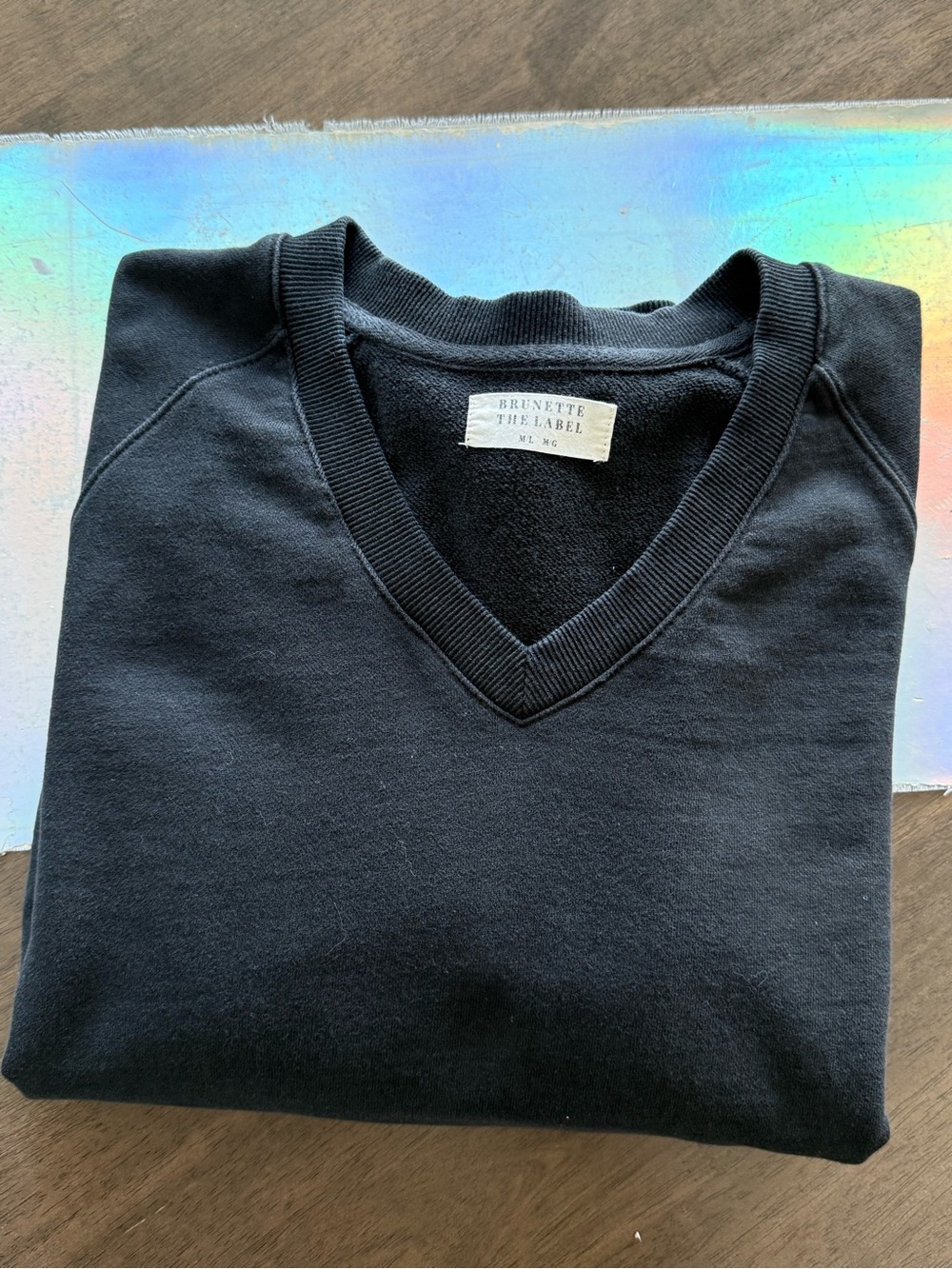 Brunette the Label V Neck 100% Cotton Sweater